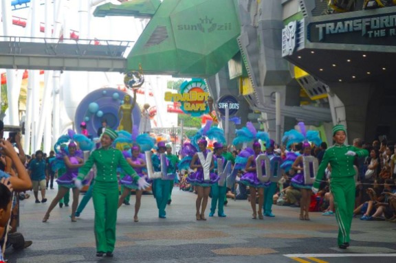 The Hollywood Dreams Parade at The Universal Studios, Singapore